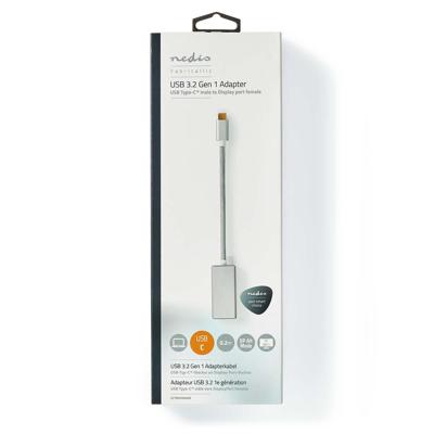 Nedis USB-C Adapter | USB-C Male naar DisplayPort Female | 0.2 m | Zilver | 1 stuks - CCTB64450AL02 CCTB64450AL02 - thumbnail