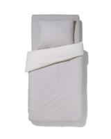 HEMA Dekbedovertrek 140x200/220cm zacht katoen stipjes (wit) - thumbnail