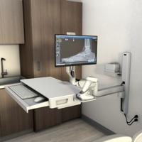 Ergotron CareFit Combo System mit Ablagefläche Monitorbeugel Aantal monteerbare displays: 1 Display(s) 68,6 cm (27) Wit Zwenkbaar, Kantelbaar, Draaibaar, In - thumbnail