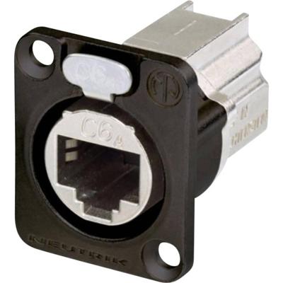 Neutrik NE8FDX-P6-B Ethernet CAT6A doorvoer chassisdeel zwart