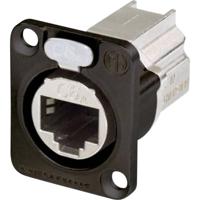 Neutrik NE8FDX-P6-B Ethernet CAT6A doorvoer chassisdeel zwart - thumbnail