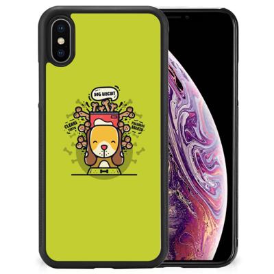 Apple iPhone Xs Max Bumper Hoesje Doggy Biscuit Apple iPhone Xs Max Bumper Hoesje Doggy Biscuit