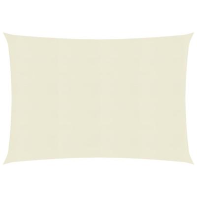 VidaXL Zonnezeil 160 g/m² 3x4,5 m hdpe crèmekleurig