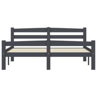 Bedframe massief grenenhout donkergrijs 140x200 cm - thumbnail