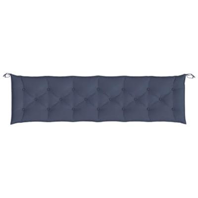 VidaXL Tuinbankkussens 2 st 200x50x7 cm oxford stof marineblauw
