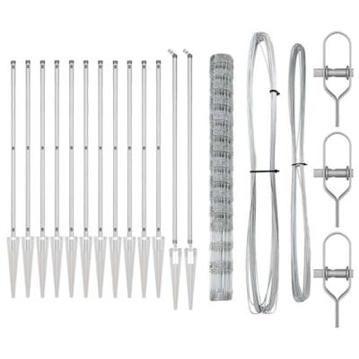 Weidehekwerk Zilver 25 x 1.6 m Gegalvaniseerd staal