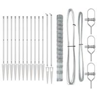 Weidehekwerk Zilver 25 x 1.6 m Gegalvaniseerd staal - thumbnail