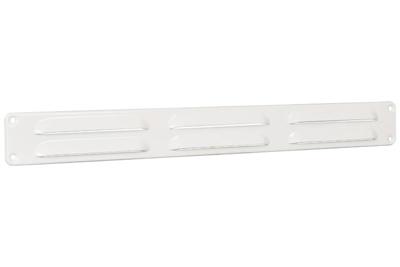 Nedco schoepenrooster alu. 370 x 40 mm RAL9010 wit