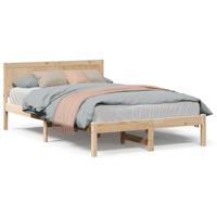 Bedframe Bruin 135 x 190 cm Massief grenenhout - thumbnail