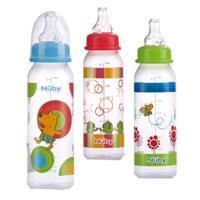 Nuby baby drinkfles 240ml assorti - thumbnail