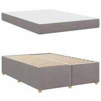 Bedframe met matras Taupe 160 x 200 cm Stof - thumbnail