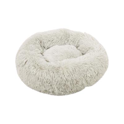 Beeztees Yali, Hondenbed, Pluche, lichtgrijs, Diam. 70 cm