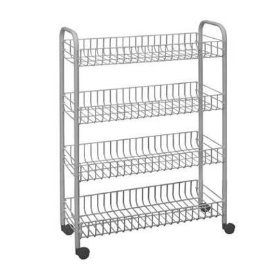 Metaltex Badkamer-/keukentrolley Snello 84x56cm Staal Wit