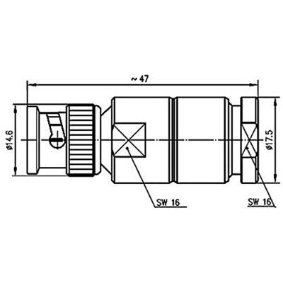 Telegärtner 100023344 100023344 BNC-connector Stekker, recht 50 Ω 1 stuk(s) Telegärtner 100023344 100023344 BNC-connector Stekker, recht 50 Ω 1 stuk(s)