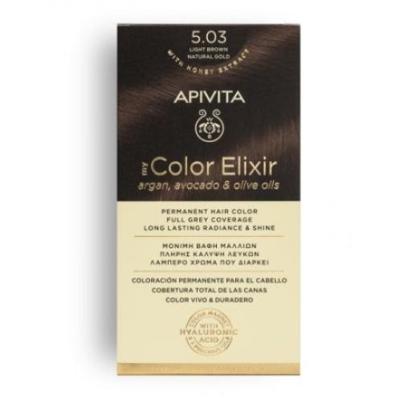 Apivita Color Elixir Permanent Hair Color 5.03 1St Apivita Color Elixir Permanent Hair Color 5.03 1St