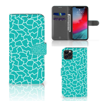 Apple iPhone 11 Pro Max Hoesje Cracks Blue - thumbnail