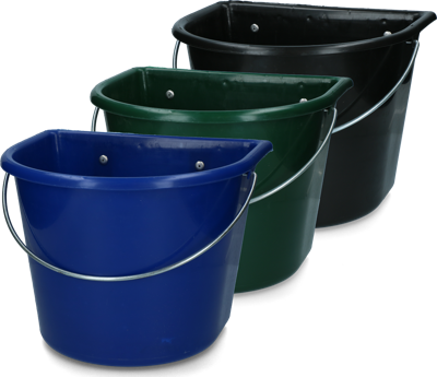 Voerbak 15 l met ophang en hengsel donkerblauw