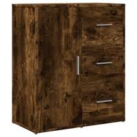 Dressoir 60x31x70 cm bewerkt hout gerookt eikenkleurig - thumbnail