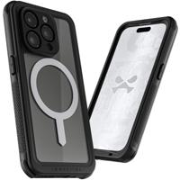 Ghostek Nautical Waterproof MagSafe Case + Belt Swivel Holster Apple iPhone 15 Pro Clear - thumbnail