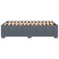 Bedframe zonder matras 120x200 cm fluweel donkergrijs - thumbnail