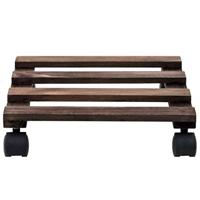 VidaXL Plantenrollers 4 st 25x25 cm cederhout - thumbnail