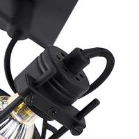 QAZQA Industriële spot zwart - Suplux - thumbnail