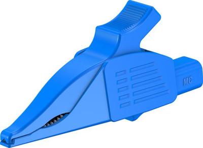 Stäubli 66.9575-23 9410342823 XDK-1033 BL veiligheidsafgrijpklem stekkeraansluiting 4 mm CAT II 1000 V blauw
