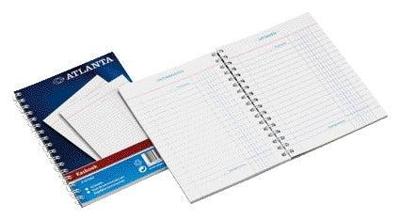 Kasboek djois atl a5 50x2vel 2x1 kolom zijspiraal | 10 stuks