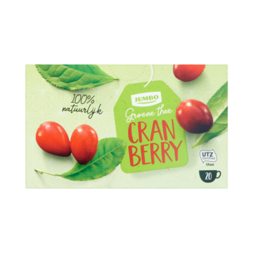 Jumbo Groene Thee Cranberry 20 Stuks