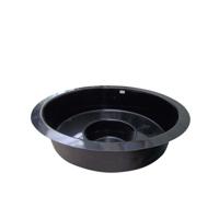 Mars polyester voorgevormde-vijver 160 cm rond - thumbnail