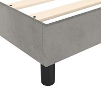 Boxspringframe fluweel lichtgrijs 200x200 cm - thumbnail