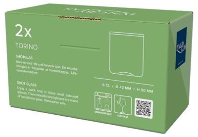 Lyngby - Torino - Shotglas S/2 0,05l Groen Lyngby - Torino - Shotglas S/2 0,05l Groen