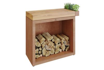 OFYR Butcher Block Storage 90 Corten - Teak Wood