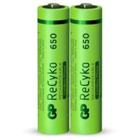 GP AA Batterij oplaadbaar NIMH 650 mah Recyko 1.2V 2 stuks - thumbnail