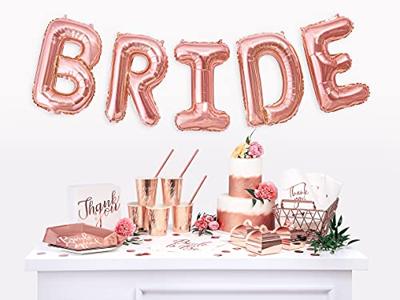 Folieballon E Rose Goud 35 cm