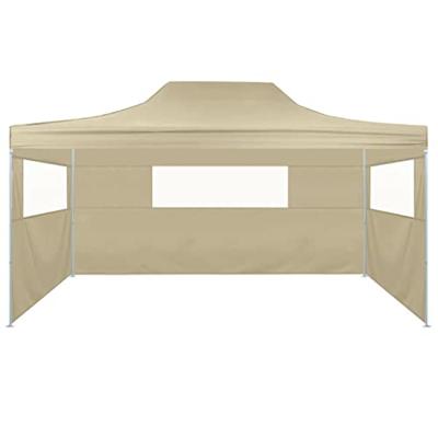 Vouwtent met 3 wanden 3x4,5 m crme