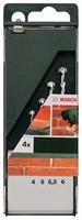 Bosch Accessories 2609255459 Steen-spiraalboorset 4-delig 4 mm, 5 mm, 5.5 mm, 6 mm Cilinderschacht 1 set(s) - thumbnail