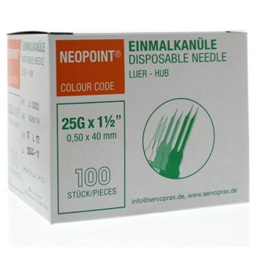 Neopoint Injectienaald steriel 0.5 x 40 100 Stuks