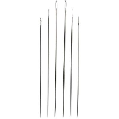 Creativ Company Stopnaalden, afm 1-5, zilver, 6 stuk/ 1 doos