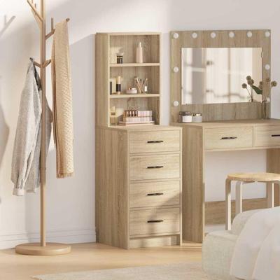 Highboard met lade Sonoma eiken 40 x 41 x 135 cm Bewerkt hout