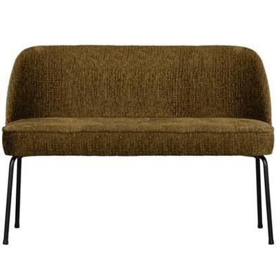 Woood Vogue eetkamerbank structure velvet brass Woood Vogue eetkamerbank structure velvet brass