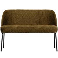 Woood Vogue eetkamerbank structure velvet brass - thumbnail