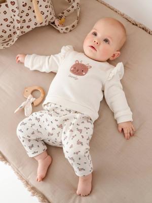 Set sweater en broek baby ecru Set sweater en broek baby ecru