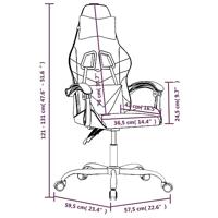 Gamestoel kunstleer zwart en grijs - thumbnail