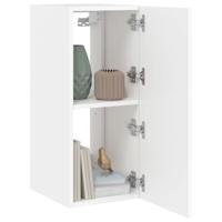 Tv-wandmeubel met LED-verlichting 30,5x35x70 cm wit - thumbnail