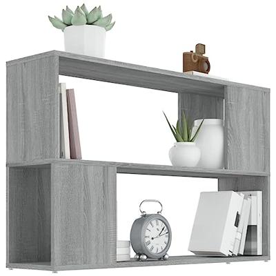 Boekenkast 100x24x63 cm bewerkt hout grijs sonoma eikenkleurig