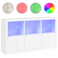 Dressoir met LED-verlichting 181,5x37x100 cm wit - thumbnail