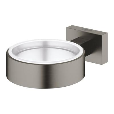 Houder GROHE Essentials Cube Hard Graphite Geborsteld Houder GROHE Essentials Cube Hard Graphite Geborsteld