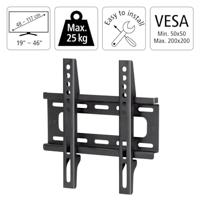 Hama tv-muurbeugel vast voor schermen tot 117 cm zwart - thumbnail