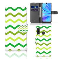 Huawei P30 Lite (2020) | Telefoon Hoesje | Zigzag Groen - thumbnail